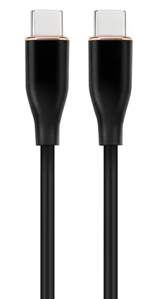 Gembird CC-USB2S-CMCM-1.5M-BK čierna / USB kábel / USB-C (M) - USB-C (M) / USB 2.0 / 1,5 m / 3 A (CC-USB2S-CMCM-1.5M-BK)