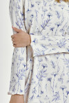 Taro Caroline 3455 long/r M-XL Z25/26 dámske tričko modré květy M