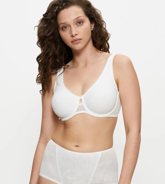 WILD ROSE SENSATION - Minimizer: opticky o jeden košíček menší, prirodzene zaoblený Triumph SILK WHITE 90F