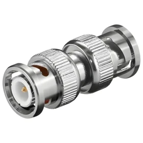 PremiumCord Redukcia BNC male-male / Koaxiálna spojka / 75 Ohm / pozlátený stred (4040849113390)