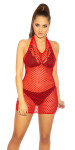 Sexy Gogo-Net-Minidress red Einheitsgroesse