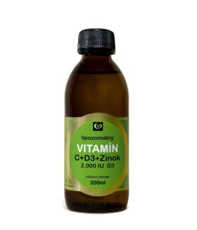 ZDRAVÝ SVET Lipozomálny vitamín C + D3 + zinok 200 ml