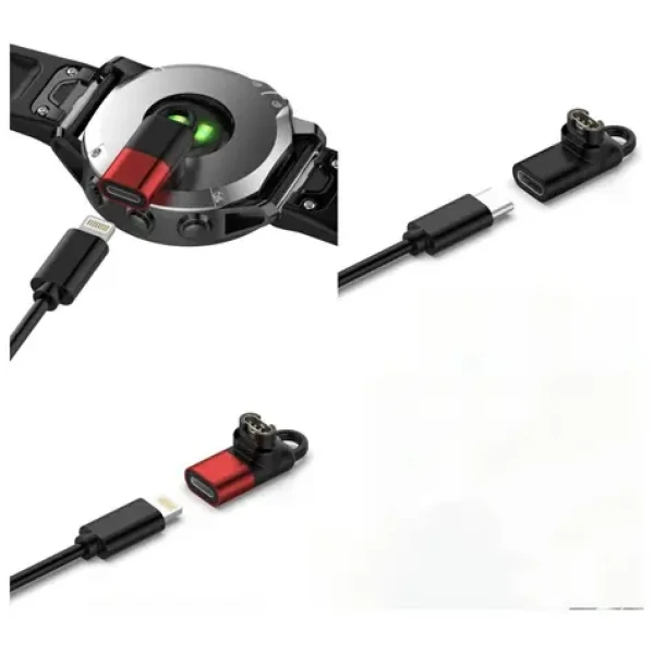 Beline adaptér Lightning pre nabíjanie hodiniek Garmin červený / Adaptér / nabíjací (Beli03743)