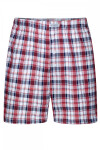 Pánske boxerky 560 1442-MAXI ČERVENO-ŠEDO-BÍLÁ KONTROLA 4XL