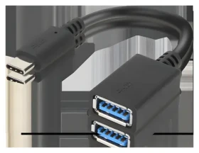 Lenovo adaptér USB-C na USB-A / Adaptér / 5 Gbit/s / čierna / 0,14 m (4X90Q59481)