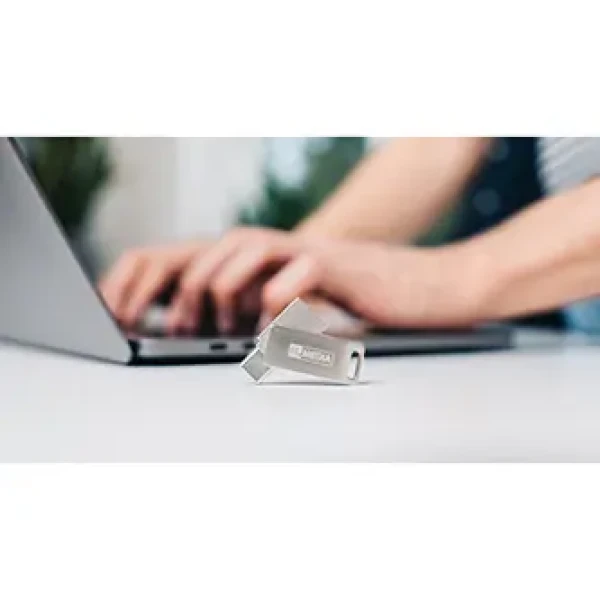 MyMedia MyDual 64GB strieborná / Flash disk / USB-C/USB-A / USB 3.2 Gen 1 / otočný konektor (69270)