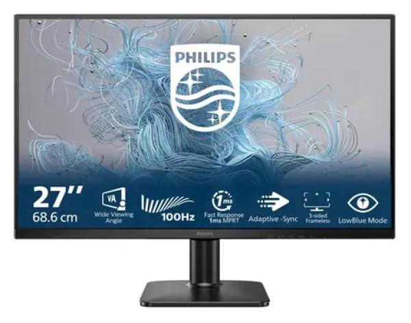 27" Philips 27E2N1100L čierna / Monitor / VA / 1920 x 1080 / 100Hz / 4ms / 250cd / HDMI + VGA (27E2N1100L/00)