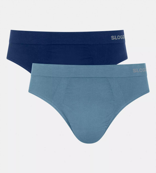 Pánske nohavičky GO Smooth Brief C2P - UNKNOWN - modré V003 - SLOGGI UNKNOWN XXL
