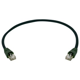 Telegärtner 100009061 RJ45 sieťové káble, prepojovacie káble CAT 6A S/FTP 10.0 m čierna s priechodkou chrániacou proti zlomeniu 1 ks; 100009061