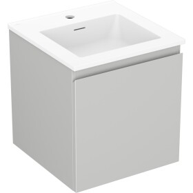 MEXEN/S - Orio kúpeľňová skrinka 45 cm s umývadlom Otis, 1 šuplík, šedá mat/biela mat 91A10-04547-1-BF62-W18M01