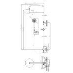 INVENA - Sprchový stĺp KALITEA čierna AU-72-004-V