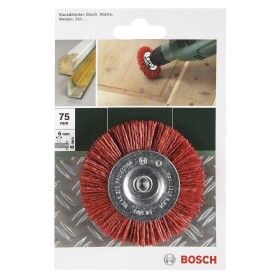 Bosch Accessories Kotúčové kefy na vŕtačky - nylonový drôt s korundovým brusivom K80, priemer 75 mm = 75 mm Ø drieku 6 mm 2609256535 1 ks; 2609256535