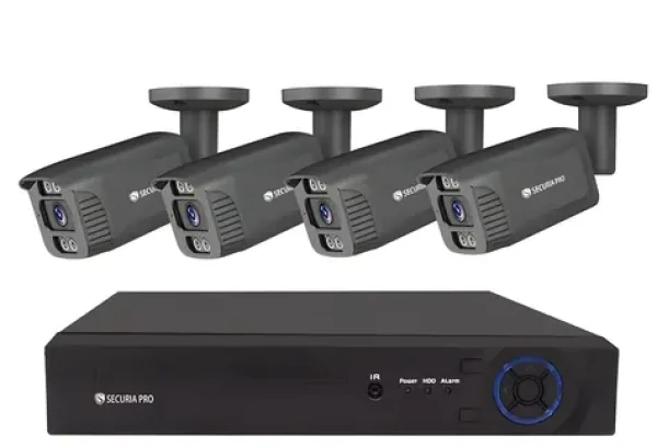 Securia Pro NVR4CHV8S-B čierna / Kamerový systém / 4 kamery / 8 Mpx / IP / Sony (NVR4CHV8S-B)