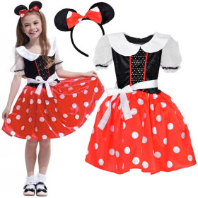 Mamido Roztomilý kostým Myšky Minnie pre dievčatá L/XL ZA5280