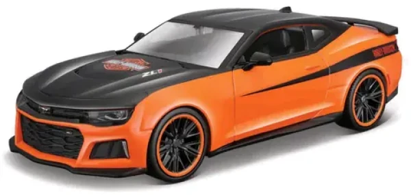 Maisto Harley-Davidson Custom 2017 Chevrolet Camaro ZL1 čierno-oranžová