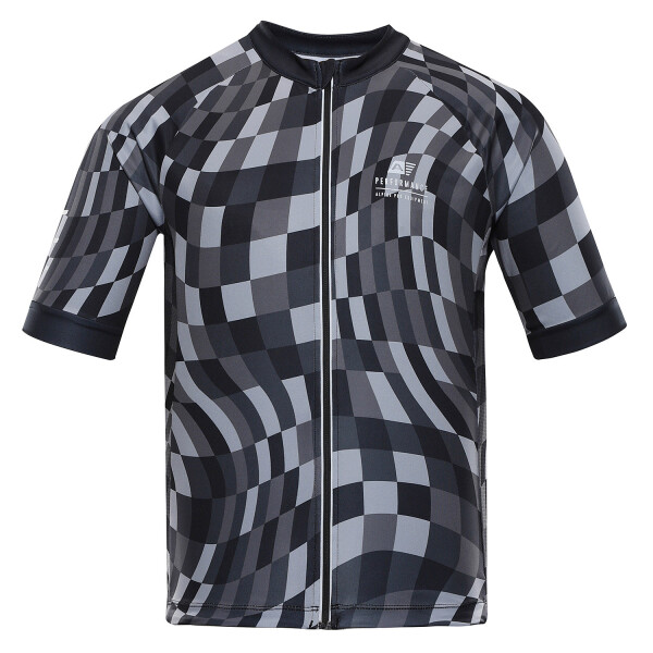 Pánský cyklistický dres ALPINE PRO SAGEN dk. true gray varianta pb