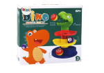 Mamido Výuková šmykľavka pre guličky sorter zelený dinosaurus