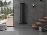 MEXEN - Tulsa vykurovací rebrík/radiátor 1600 x 420 mm, 613 W, čierny W219-1600-420-00-70