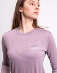 Patagonia W's L/S Capilene® Cool Merino Blend Graphic Shirt Fitz Roy Strata: Quiet Violet XS