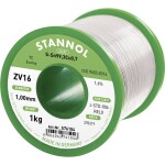 Stannol ZV16 spájkovací cín bez olova bez olova Sn99,3Cu0,7 REL0 1000 g 1 mm; 576104