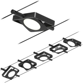 Paulmann 94424 kompletný systém lankových svietidiel LED čierna (matná), chróm; 94424