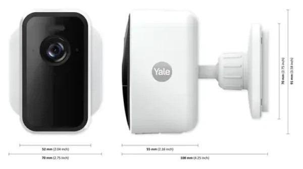 Yale SV-OC-1A-W biela / IP kamera / vonkajšia aj vnútorná / 1920x1080 / 154 ° / Nočné videnie / Wi-Fi (SV-OC-1A-W)