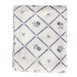 Strömshaga Bavlnený obrus Lovisa Blue / White 140 x 240 cm
