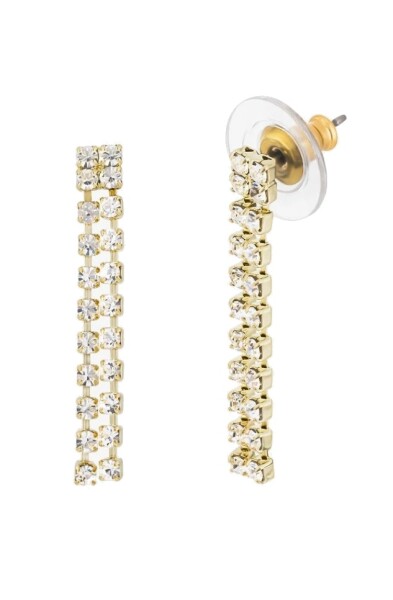 Preciosa Pozlátené visiace náušnice s krištáľom Preciosa Queen Royal Lagoon 2538Y00