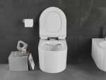 MEXEN/S - Sofia Závesná WC misa vrátane sedátka s slow-slim, duroplast, biela 30540100