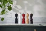 ColeMason London Mlynček na soľ - čierna lesklá / výška 18 cm / bukové drevo / keramický mechanizmus (H233096)