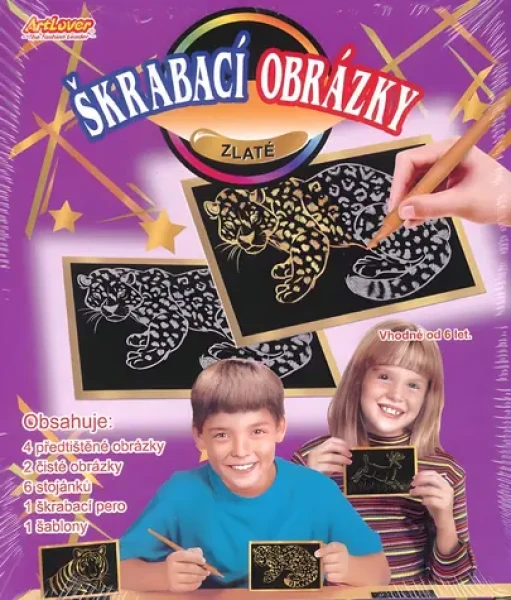 ARTLOVER Škrabacie obrázky zlaté