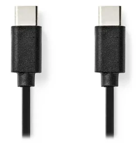 Nedis kábel USB-C - USB-C čierny / Kábel USB / USB 2.0 / 1 m (CCGL60700BK10)