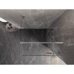 MEXEN/S - Lunar T sprchovací kút dvere krídlové pravá 120 x 120, transparent, chróm 834T-120-120-01-00-P