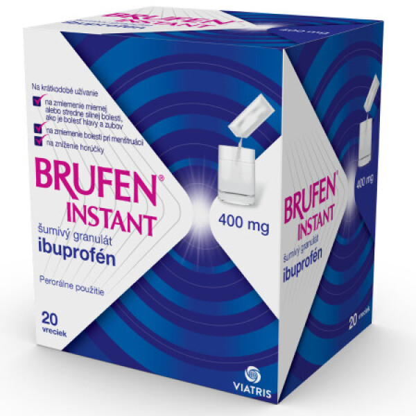 BRUFEN Instant 400 mg šumivý granulát vrecká 20 ks