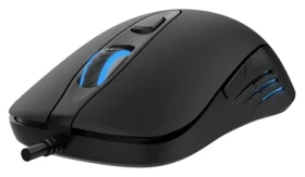 VARR Gaming set myš a podložka čierna / Set / Optická herná myš / 3200 DPI / LED podsvietenie / Podložka 295 × 210 mm