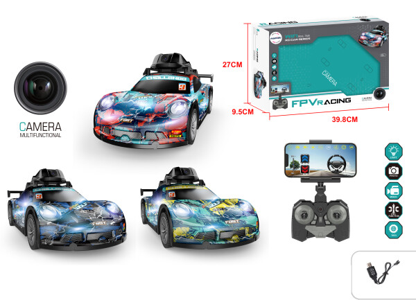 Mamido Mamido RC Závodné auto na diaľkové ovládanie s WiFi kamerou modré