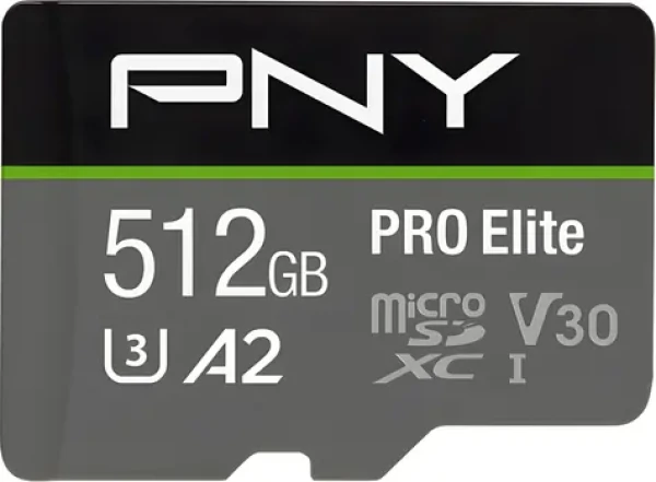 PNY PRE Elite microSDXC 512 GB / Pamäťová karta / Class 10 / UHS-I U3 / V30 / A2 (P-SDUX512U3100PRO-GE)