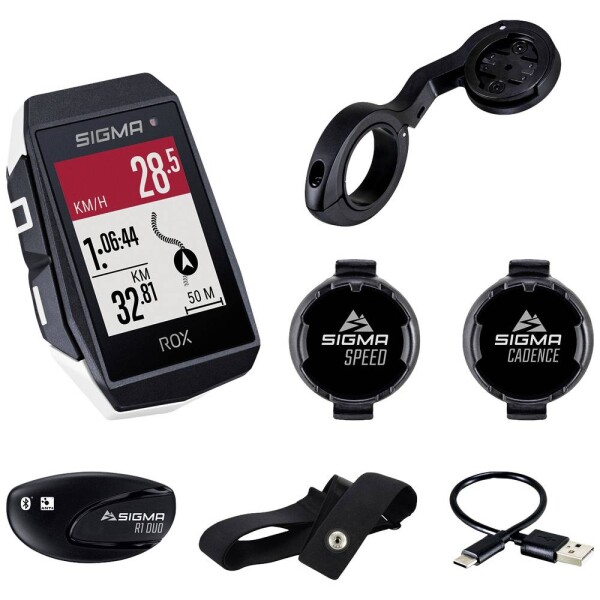 Sigma ROX 11.1 EVO Sensor Set navigácia na bicykel kolo GPS, GLONASS, chránené proti striekajúcej vode; 01035