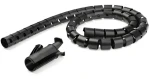 StarTech káblový organizér čierna / Káblový organizér / 25 × 25 mm / 2,5 m (CMSCOILED2)