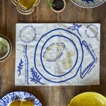 Bloomingville Prestieranie s prímesou ľanu Limone 33x48 cm