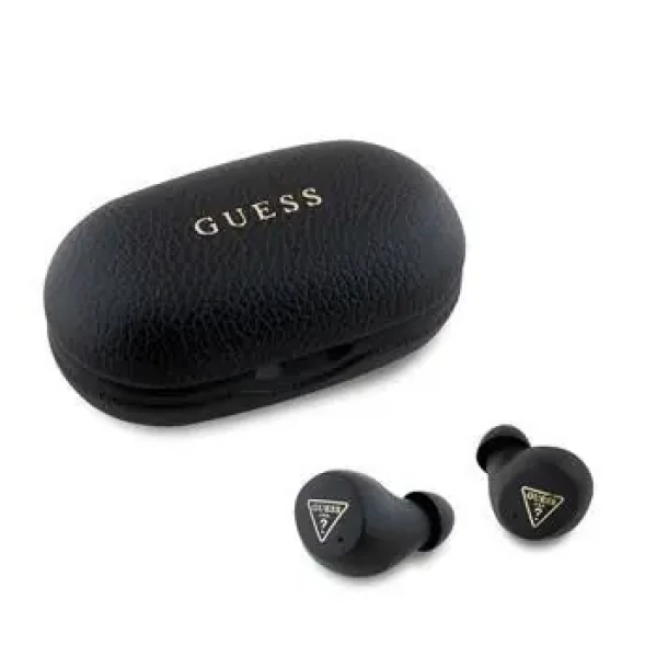 Guess PU Grained ENC TWS Bezdrôtové Slúchadlá Black (57983122337)