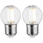 Paulmann 28640 LED En.trieda 2021 F (A - G) E27 5 W teplá biela (Ø x v) 45 mm x 72 mm 2 ks; 28640