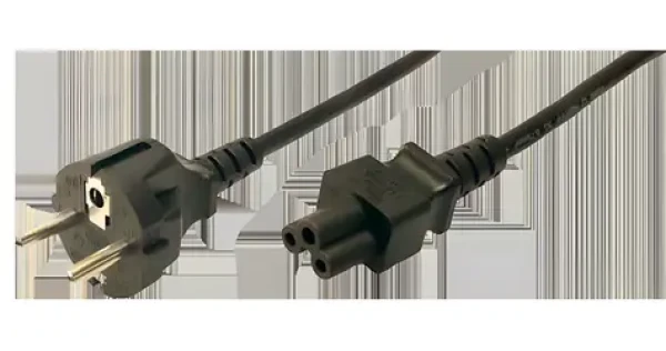 LogiLink CP093 čierna / Napájací kábel / Mickey (C5) - CEE7/7 / 1,8 m / 250V (CP093)