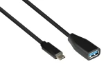Good Connections USB-C - USB-A OTG čierna (2811-OTG) / Kábel / USB 3.2 Gen 1 / 0,1 m / 5 Gbit/s (2811-OTG)