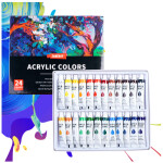 Mamido Súprava 24 akrylových farieb v tubách 12 ml