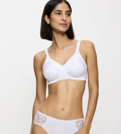 DOREEN - Podprsenka s kosticami a tvarovaním z bavlny Triumph WHITE 115E