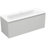 MEXEN/S - Orio kúpeľňová skrinka 120 cm s umývadlom Vela, 1 šuplík, sivá mat/biela mat 91A10-12047-1-BF62-W23M01
