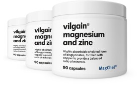Vilgain Horčík a zinok – 3× 90 kapsúl