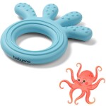 BABYONO Hryzačka silikónová Octopus modrá