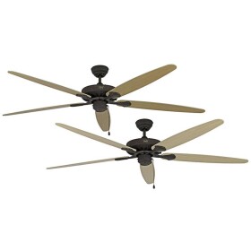 CasaFan CLASSIC ROYAL 180 BA stropný ventilátor, 66 W, (Ø x v) 180 cm x 305 mm, hnedá (matná), 518022; 518022